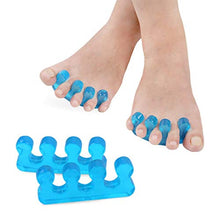 Load image into Gallery viewer, 4 Pairs Gel Toe Stretcher and Toe Separator, Soft Nail Toe Separator Divider Spacer for Pedicure Manicure Nail Art
