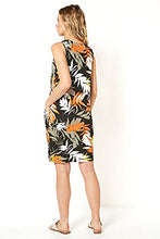 Load image into Gallery viewer, Roman Originals Women Slouch Cocoon Dress with Pockets - Ladies Stretch Jersey Summer Spring Casual Harem Sleeveless Oversized Loose Relaxed Comfortable Baggy Beach - Orange - Size 16