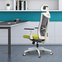 Load image into Gallery viewer, Amazon Brand - Umi Ergonomic Office Chair, Mesh Computer Chair with Adjustable Headrest, Lumbar Support, PU Armrests and Padded Seat Cushion, 360° Swivel Executive Chair for Home, Task, Office(Green)