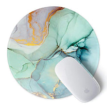 Load image into Gallery viewer, ITNRSIIET Mouse Pad with Stitched Edge, Mouse Mat Premium-Textured, Waterproof, Non-Slip Rubber Base Round Mousepad for Laptop Computer PC Office, Cute Design Desk Accessories, Modern Marbling