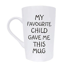 Load image into Gallery viewer, Funny Christmas Gifts Coffee Mug, My Favourite Child Gave Me This Mug, Best Dad and Mom Gifts Father's Day and Mother's Day Present Idea from Daughter Son Kids, White 12 Oz