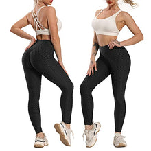 Load image into Gallery viewer, FITTOO Women Sexy High Waist Butt Scrunch Push Up Leggings Stretch Gym Workout Yoga Pants, M, Black