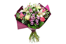 Load image into Gallery viewer, Sara,Fresh Flowers-Next Day Free UK Delivery -Sara Bouquet is a Beautiful Hand Tied for All Occasion.Birthday- Thank You- Congratulation