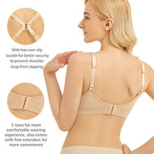 Load image into Gallery viewer, neppein Maternity Nursing Bra, 3Pack Seamless Pregnancy Bra Breastfeeding Bra Sleep Bralette with Removable Spill Prevention Pads and Bra Extenders