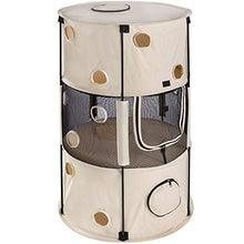Load image into Gallery viewer, WeRChristmas Foldable Cat Playing House - Cream