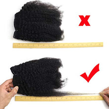 Load image into Gallery viewer, Isheeny Afro Kinky Curly Clip in Hair Extensions for Black Women Human Hair 8pcs 120g Curly Hair Extensions Clip Ins (1 Bundles 20 inch, Natural Black)