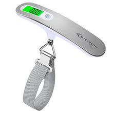 Load image into Gallery viewer, MYCARBON Luggage Scale Portable Digital Scale Electronic Suitcase Scale Hanging Scales Luggage Weighing Scale 110 Pound/ 50 Killogram with Backlit with Tare Function Lightweigh for Travel