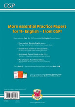 Load image into Gallery viewer, 11+ GL English Practice Papers: Ages 10-11 - Pack 2 (with Parents' Guide & Online Edition): perfect practice for the 2022 tests (CGP 11+ GL)