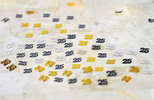 Load image into Gallery viewer, 25th Anniversary Decorations and Birthday Party Kit – Cheers to 25 Years Banner, Balloons, Swirls and Confetti Party Supplies