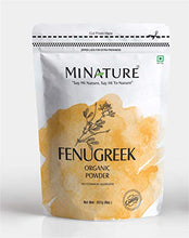 Load image into Gallery viewer, mi nature Organic Fenugreek Powder (TRIGONELLA FOENUM)(100% NATURAL, ORGANICALLY GROWN) (227g / (1/2 lb) / 8 ounces) - Resealable Zip Lock Pouch