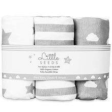 Load image into Gallery viewer, Baby Swaddle Wrap Newborn Blanket 0-3 Months 100% Organic Cotton Swaddles