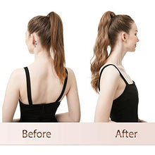 Load image into Gallery viewer, FESHFEN Long Wavy Ponytail Extensions 60cm Body Wavy Wrap Around Hair Ponytails Curly Clip in Synthetic Hairpieces for Women Girls, 130g