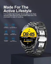 Load image into Gallery viewer, LIGE Smart Watch for Men, 1.3" Full Touch Screen IP67 Waterproof Fitness Tracker Watches with Message Notifications Heart Rate Sleep Monitor Activity Tracker for Android iOS (Black)