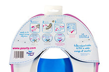 Load image into Gallery viewer, Pourty Flexi-Fit Toilet Trainer, White/Pink, Adjustable to securely fit a Wide Range of Toilet Seats