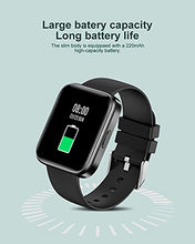 Load image into Gallery viewer, LIGE Smart Watch for Men Women, 1.69'' Full Touch Screen Fitness Tracker with Make/Answer Call Heart Rate Sleep Monitor, IP67 Waterproof Sports Smartwatch with Speaker for iOS Android (Black)