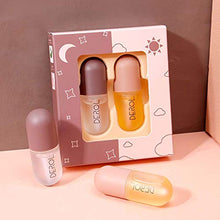 Load image into Gallery viewer, Lip Plumper Set,Natural Lip Plumper and Lip Care Serum,Lip Enhancer for Fuller,Beautiful Fuller Day & Night Moisturizing Repair Lip Gloss Set, Hydrating & Reduce Fine Lines