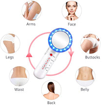 Load image into Gallery viewer, Cellulite Massager 6 in 1 Ultrasonic Massager with RF EMS Ion Red Blue Light for Women Skin Care and Skin Tightening
