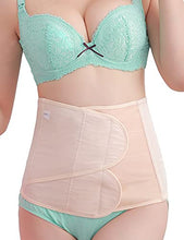 Load image into Gallery viewer, Artist Seyo C Section Recovery Belt Postpartum Belly Band Wrap Abdominal Binder Post Partum Women Belly Belt Pregnancy Belt X-Large Beige