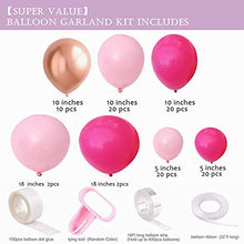 Load image into Gallery viewer, Pink Balloon Garland Arch Kit,98Pcs Thicken Balloons Metallic Balloons Rose Gold Latex Balloons with Decorating Strip Kit for Baby Shower Wedding Graduation Day Girls' Party Decorations