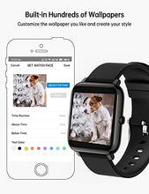 Load image into Gallery viewer, Popglory Smart Watch, Fitness Tracker with Blood Oxygen, Blood Pressure, Heart Rate Monitor, IP67 waterproof Smartwatch Fitness Watch Smart Watch for Men Women for Android iOS