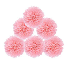 Load image into Gallery viewer, Birthday Decorations, 79 pcs Balloons Party Decoration for Girls & Boys Women with Pink Happy Birthday Banner Tissue Paper Flowers Hanging Swirls for Birthday Party Supplies