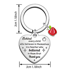 Load image into Gallery viewer, QMVMV Teacher Gifts Keyring 2021 Teacher Appreciation Gift Teacher Gifts for Women Men on Teachers Day Birthday Graduation Season