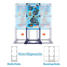 Load image into Gallery viewer, DX DA XIN Moving Shooting Targets Game Electric Scoring Target Kids Toy with 2 Popper Guns 18 Foam Balls Outdoor Garden Toys Gifts for Boys Girls 110 x 42cm