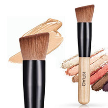 Load image into Gallery viewer, PHOERA 30ml Foundation Liquid Full Coverage 24HR Matte Oil Control Concealer (Nude & Buff Beige) with Makeup Face Primer & Wooden Handle Foundation Brush & Petal-Shaped Cosmetics Brush