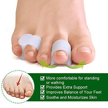 Load image into Gallery viewer, Welnove Gel toe separators for runners uk Pinky Toe Spacers, Little Toe Cushions for Preventing Rubbing & Relieve Pressure (Pack of 12)
