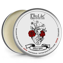Load image into Gallery viewer, Dulàc Tattoo Balm, 100% Natural Tattoo Aftercare Butter Rich in Panthenol (5%), Beeswax, Shea Butter and Soothing Ingredients That Repair, Protect and Moisturize Skin - Made in Italy