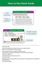 Load image into Gallery viewer, New 11+ CEM Revision Question Cards: Verbal Reasoning Cloze - Ages 10-11: superb revision for the 2022 tests (CGP 11+ CEM)