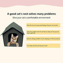 Load image into Gallery viewer, GHDAG Waterproof Cat House Dog House Pet Outdoor Cat House Weatherproof Cat Kennel House Foldable Feral Cat House Pet Shelter