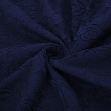 Load image into Gallery viewer, JASAMBAC Womens Dresses for Wedding Guest Vintage Lace Cocktail Dress with Sleeves Navy L
