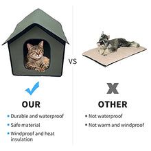 Load image into Gallery viewer, GHDAG Waterproof Cat House Dog House Pet Outdoor Cat House Weatherproof Cat Kennel House Foldable Feral Cat House Pet Shelter