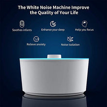 Load image into Gallery viewer, RENPHO White Noise Machine Rechargeable, Sound Machine with 8 Night Light for Baby Sleep, Sleep Machine Non-looping 29 HI-FI Soothing Sounds for Relaxation, for Travel, Home, Office Privacy