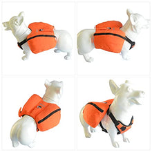 Load image into Gallery viewer, Dog Backpack for Hiking, Multifunctional Dog Day Pack Zippered Travel Dog Saddle Bag Outdoor Hiking Backpack with 2 Capacious Side Pockets for Small Medium Large Dogs Orange XS