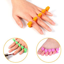 Load image into Gallery viewer, Dacitiery 20 Pcs Foam Toe Finger Separator Toe Finger Dividers Disposable Soft Sponge Nail Toe Separator Divider Spacer for Pedicure Manicure Nail Art Accessories Tools