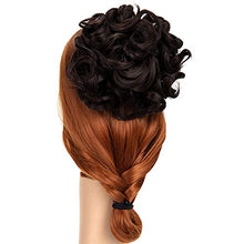 Load image into Gallery viewer, ZAIQUN Messy Curly Combs Hair Extension in Bun Extensions Easy Stretch Hair Dish Chignon Clip in Updo Hairpiece Ponytail Scrunchy Accessory for Women