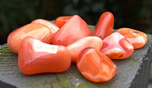 Load image into Gallery viewer, Reiki Healing Energy Charged Carnelian Crystal Tumble Stone Gemstone Beautifully Gift Wrapped