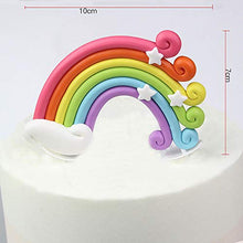Load image into Gallery viewer, VEYLIN 12 Pieces Cake Topper Kit Rainbow Cloud Cake Topper Kids Cake Decoration for Birthday Baby Showr Party
