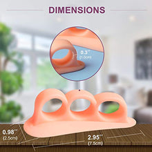 Load image into Gallery viewer, Promifun Gel Toe Separators, 6 Pack of Toe Spacers, Toe Straightener for Men and Women, Bunions, Hammer Toe, Overlapping Toe, Claw Toes, Reduce Foot Pain