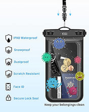 Load image into Gallery viewer, YOSH IPX8 Waterproof Phone Pouch, Waterproof Phone Case for Swimming Dry Bag Underwater with Lanyard for Snorkeling Boating Fishing Raining for iPhone 13 12 11 XS XR Samsung S21 S10 etc. up to 6.8”