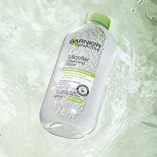 Load image into Gallery viewer, Garnier Micellar Cleansing Water For Combination Skin 400ml, Gentle Face Cleanser & Makeup Remover, Fragrance Free, Recognised By The British Skin Foundation, Use With Reusable Micellar Eco Pads