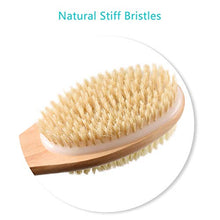 Load image into Gallery viewer, Back Scrubber for Shower with Long Wooden Handle,Body Brush for Exfoliating Skin with Soft and Stiff Bristles,Shower Brush Bath Brush Body Scrubber for Wet or Dry Brushing