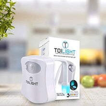 Load image into Gallery viewer, The Original Toilet Bowl Night Light Gadget. Motion Sensor Funny LED Novelty Bathroom Accessory. Gifts for Mothers Day Fathers Day Christmas. Birthday Presents. Cool Fun Gift for Men Women Dad