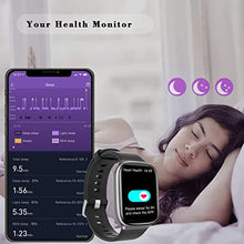 Load image into Gallery viewer, Smart Watch,HiFiT Fitness Watch 1.69" Touch Screen Fitness trackers with Heart Rate Sleep Monitor,IP68 Waterproof Smart watch 18 sport modes sport watch for iOS Android,Smart Watch for Men Women