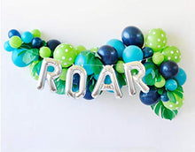 Load image into Gallery viewer, JW Passion Dinosaur Party Decorations Balloons Garland Kit with ROAR Foil Balloon and Little Dino Happy Birthday Banner for Boys 1 2 3 4 Birthday Party Baby Shower Decor