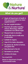 Load image into Gallery viewer, Nature & Nurture Baby & Child Vitamins. The Vegan-Friendly Gentle Liquid multivitamin Drops for Babies, Toddlers and Children. Made in The UK. 60 Doses.