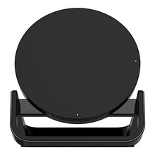 Load image into Gallery viewer, Belkin Boost Up Wireless Charging Stand 10 W, Fast Qi Wireless Charger for iPhone 11, 11 Pro/Pro Max, XS/XS Max, XR, X, Samsung Galaxy S10, S10+, S10e, Huawei P30/P30 Pro, UK Plug Included - Black