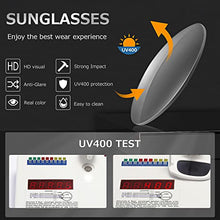 Load image into Gallery viewer, Kimorn Rectangle Sunglasses for Women Men Trendy Retro Fashion Glasses 90’s Vintage UV 400 Protection Square Fram K1200 (Black Frame Grey Lens+White Frame Grey Lens, 65)